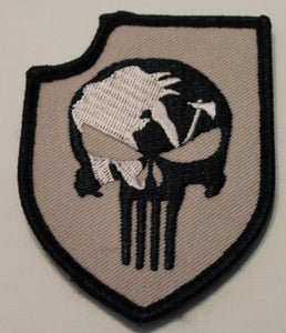 Naval Special Warfare SEAL Team 3 Memorial to Punishers Black / Tan Patch