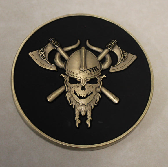 Naval Special Warfare Seal Team 8 Sons of Odin Fortune Favors the Bold Navy Challenge Coin