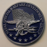 Naval Special Warfare Development Group DEVGRU SEAL Team 6 Gray Squadron Warrior Man Navy Challenge Coin