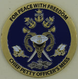 25th Naval Construction Reg Task Force Overlord Chiefs Mess Seabee Challenge Coin