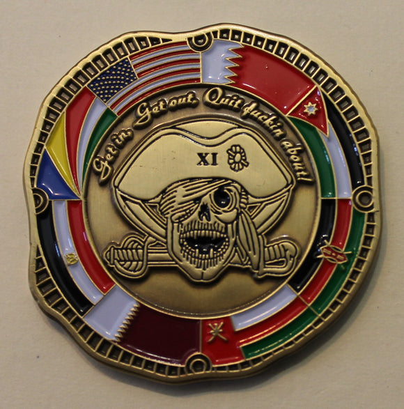 Deap Sea Diver, Combined Deep Sand Diving DET, Get In...Get Out...Quit Funkin About! Navy Challenge Coin
