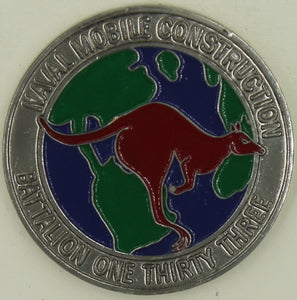 133rd Mobile Construction BN MM-133 Chiefs Mess Seabee/CB Challenge Coin