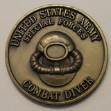 Combat Diver Special Forces Green Beret III Army Challenge Coin