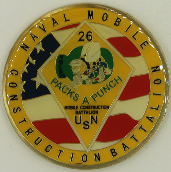 26th Mobile Construction BN MCB-26 SWA Deployment 2010-11 Seabee/CB Challenge Coin