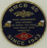 40th Mobile Construction BN MCB-40 sine 1943 Seabee/CB Challenge Coin