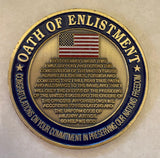 USS Carl Vinson CVN-70 Oath Enlistment Navy Challenge Coin