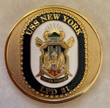 USS New York LPD-Z1 Command Master Chief Navy Challenge Coin