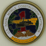 1st Mobile Construction BN MCB-1 Seabee/CB Challenge Coin