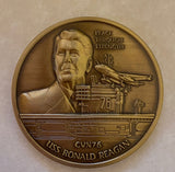 USS Ronald Reagan CVN-76 Commander Navy Challenge Coin