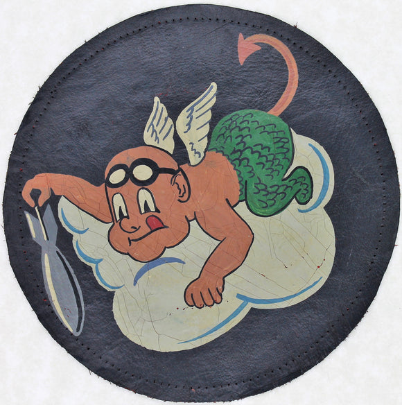 675th Bomb Squadron WWII 5th Air Force Pacific Leather Patch