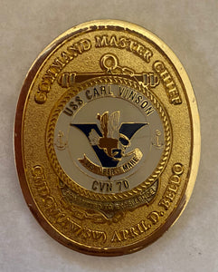USS Carl Vinson CVN-70 CMDMC Beldo Navy Challenge Coin