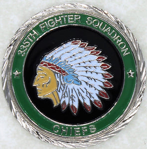 335th Fighter Squadron F-15 Eagle MIG Killer Air Force Challenge Coin