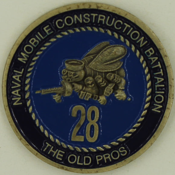 28th Mobile Constitutions BN MCB-28 Charlie Co 07 Seabee/CB Challenge Coin