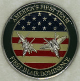 1st Fighter Wing F-15 Eagle F-122 Raptor Commander Air Force Challenge Coin