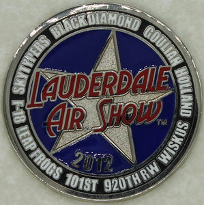 Thunderbirds Air Force Demo Team 2012 Lauderdale Air Show Air Force Challenge Coin