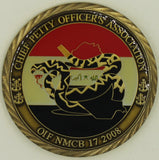 17th Mobile Construction BN  MCB-17 Op Iraqi Freedom 2008 CPO Seabee/CB Challenge Coin