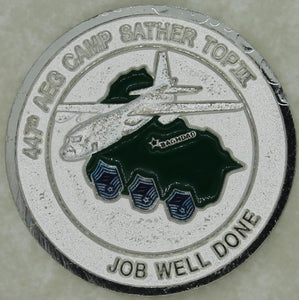 447th Air Expeditionary Group Camp Sather Top-3 Air Force Challenge Coin