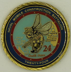 24th Mobile Construction BN MCB-24 Op Iraqi Freedom 09 Seabee/CB Challenge Coin