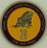 Command Master Chief 28th Mobile Construction BN MCB-28 Seabee/CB Challenge Coin
