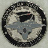 95th Fighter Sq F-22 Raptor Mr. Bones Tyndall AFB Florida Air Force Challenge Coin