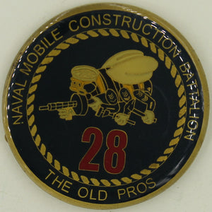 28th Mobile Construction Battalion MCB-28 Enduring Freedom 03 Alpha Co Seabee/CB Challenge Coin