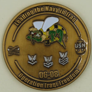 30th Naval Construction Regiment Operation Iraqi Freedom 06-08 Seabee/CB Challenge Coin