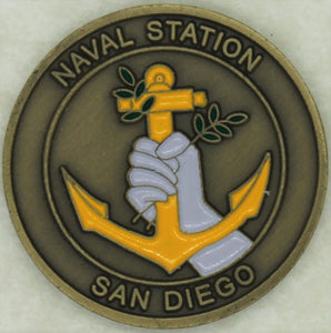 Naval Station San Diego Navy Challenge Coin
