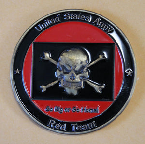 1st Informatoin Operations Command Red Team Go Big or Go Home Army Challenge Coin