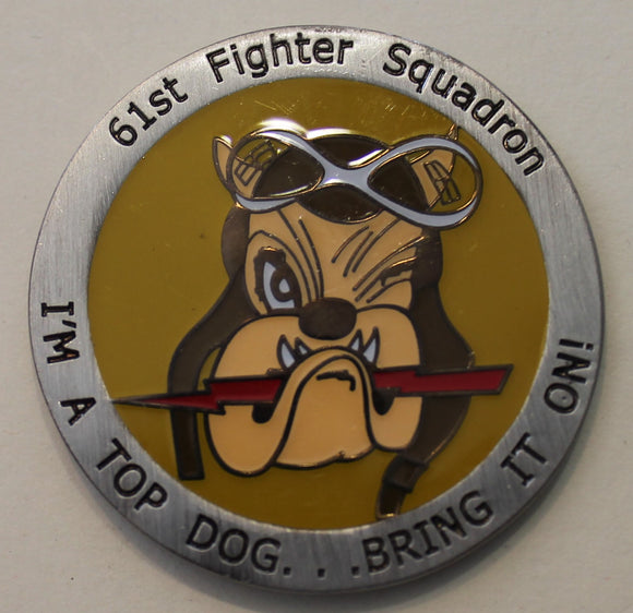 61st Fighter Squadron F-16 Falcon Air Force Challenge Coin