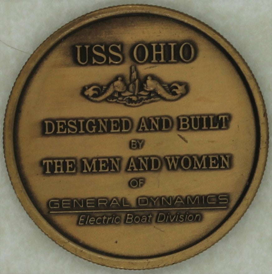 USS Ohio SSBN-726 Trident Sub Commissioning Navy Challenge Coin