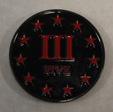 SEAL Team 5 / Five 3-Troop 11 Stars for UDT-11 Black Nickel Navy Challenge Coin