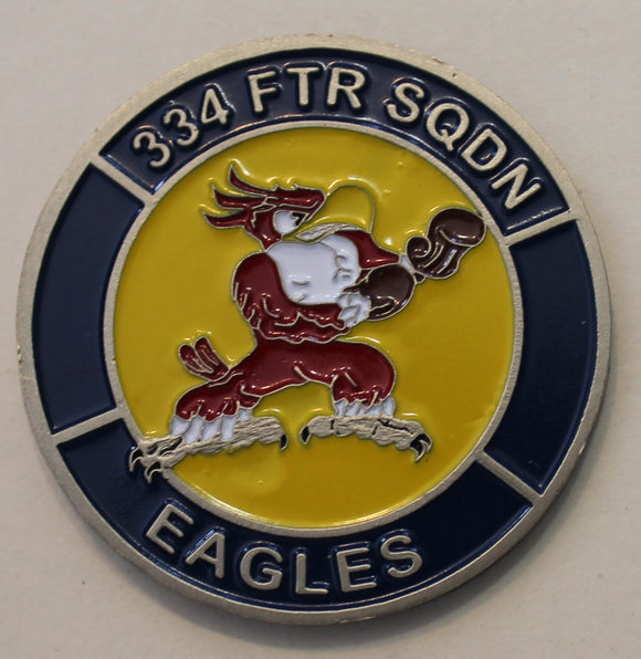 334th Fighter Squadron F-15 Eagle Air Force Challenge Coin