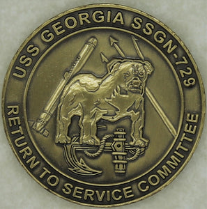 USS Georgia SSGN-729 Submarine/Sub Navy Challenge Coin