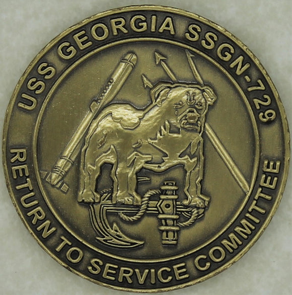 USS Georgia SSGN-729 Submarine/Sub Navy Challenge Coin