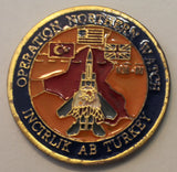 94th Fighter Squadron F-15 Eagle Hat in the Ring 2000 Op NORTHERN WATCH Air Force Challenge Coin