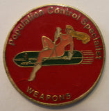 77th Fighter Squadron / Population Control Specialist Weapons Air Force Challenge Coin