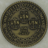 USS Enterprise CVN-65 Christening Medal Navy Challenge Coin