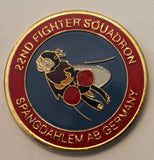22nd Fighter Squadron Crew Dawgs Air Force Challenge Coin