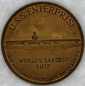 USS Enterprise CVN-65 Aircraft Carrier Navy Challenge Coin