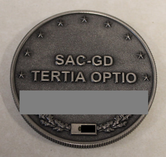 Central Intelligence Agency CIA  Special Operations Group SOG  Special Activities Center - Ground Division / SAC-GD  Serial Numbered  Tertio Optio Challenge Coin