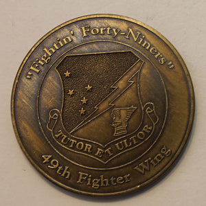 49th Fighter Wing F-117 Stealth Fighter Air Force Challenge Coin