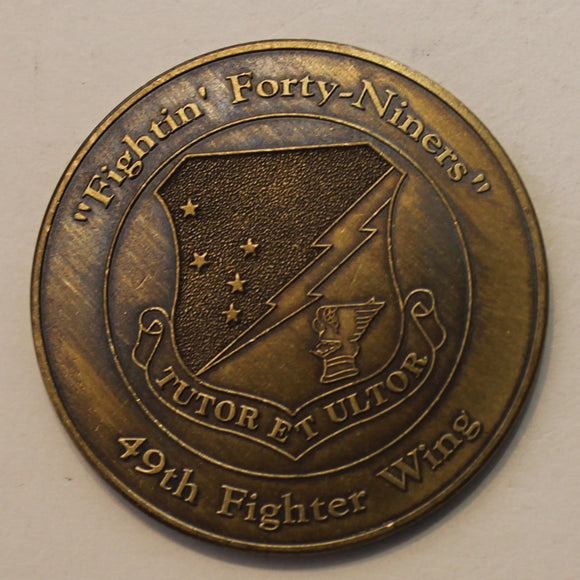 49th Fighter Wing F-117 Stealth Fighter Air Force Challenge Coin