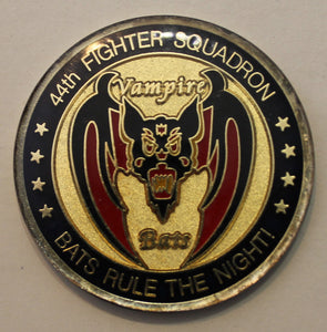 44th Fighter Squadron Vampire Bats F-15 Eagle Air Force Challenge Coin