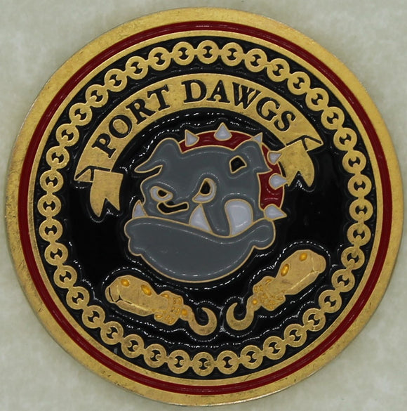 437th Aerial Port Squadron Port Dawgs Air Force Challenge Coin