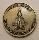 336th Fighter Squadron F-15 Eagle Bronze Version 2 Air Force Challenge Coin