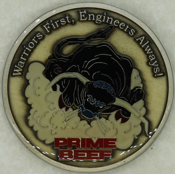 786th Civil Engineering Squadron Prime Beef Air Force Challenge Coin