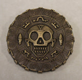 SEAL Team 5 / Five Chiefs Bronze on Bronze Navy Challenge Coin Version