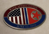 President Trump & Kim Jong Un Historic Singapore Summit United States / North Korea Challenge Coin