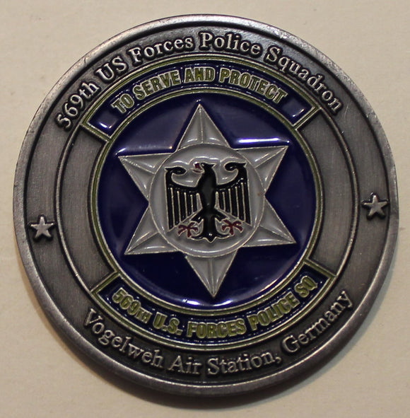 569th US Security Police Squadron Commander Air Force Challenge Coin