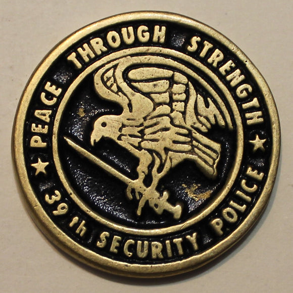 39th Security Police Squadron operation PROVIDE COMFORT Air Force Challenge Coin